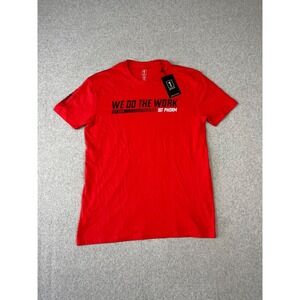 1st Phorm Graphic Tee Shirt Mens M Red We Do The Work Short Sleeve‎ Workout